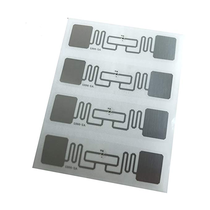 YARONGTECH AZ 9662 860~960MHZ Alien H3 73.5x21.2mm UHF tag Adhesive Tag inlay RFID Label (Pack of 500)