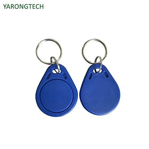 YARONGTECH ISO14443A 13.56MHZ HF MIFARE Classic 1K NFC Keychain Key tag for access control door system pack of 100