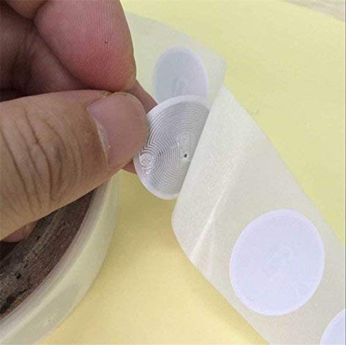 100PCS Rfid 13.56MHZ ISO14443A MF 1K S50 adhesive Tag/Label/Sticker/Wet Inlay