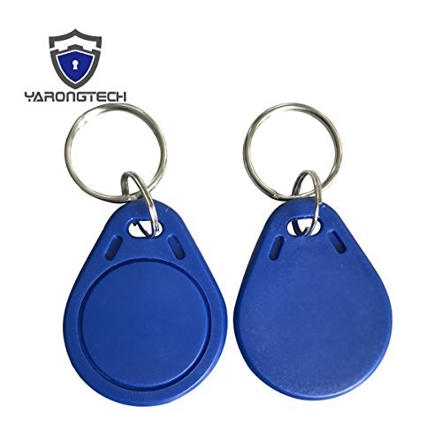 YARONGTECH 13.56MHZ MIFARE Classic 4K blue color RFID door enty access Keyfob Tag Work With RC522 (pack of 10)