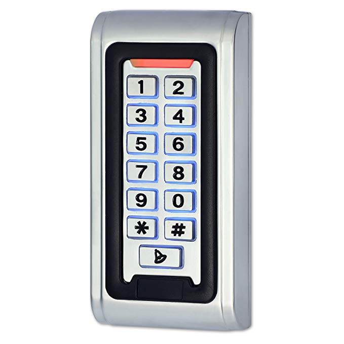 RFID Reader Keypad, ZOTER Door Access Control Controller Waterproof IP68 Metal Case